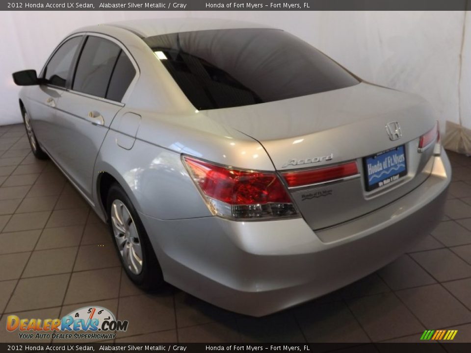 2012 Honda Accord LX Sedan Alabaster Silver Metallic / Gray Photo #7