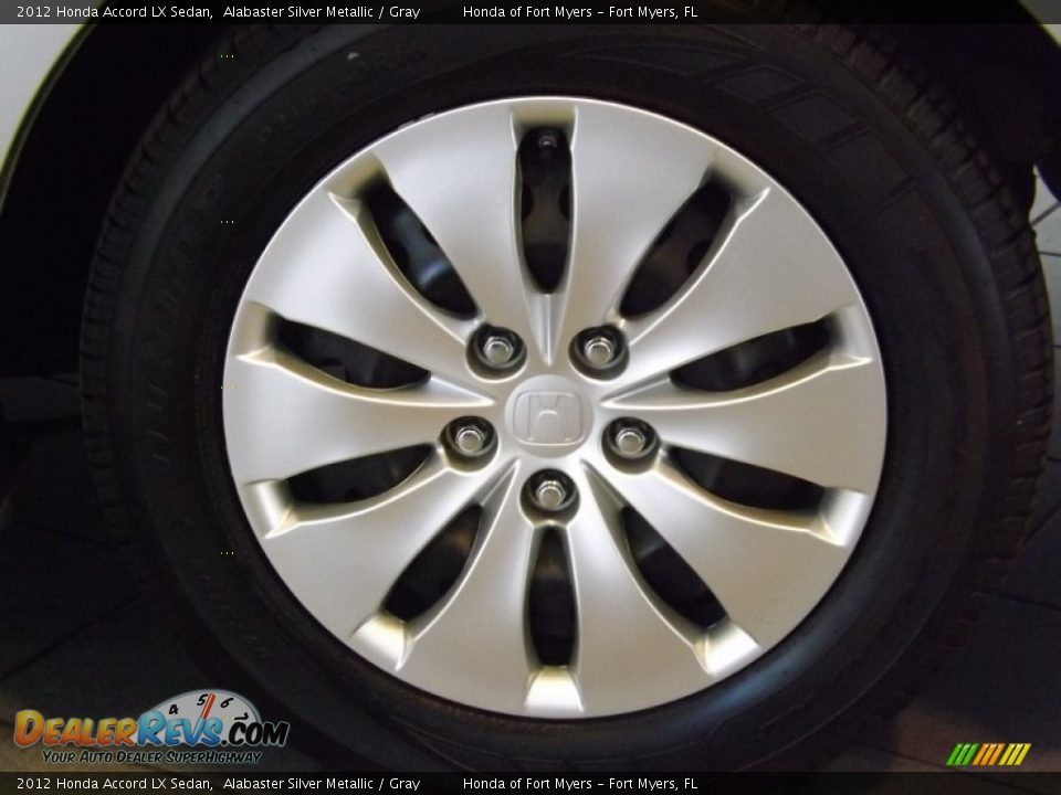 2012 Honda Accord LX Sedan Alabaster Silver Metallic / Gray Photo #9