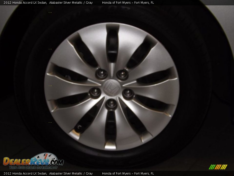 2012 Honda Accord LX Sedan Alabaster Silver Metallic / Gray Photo #10