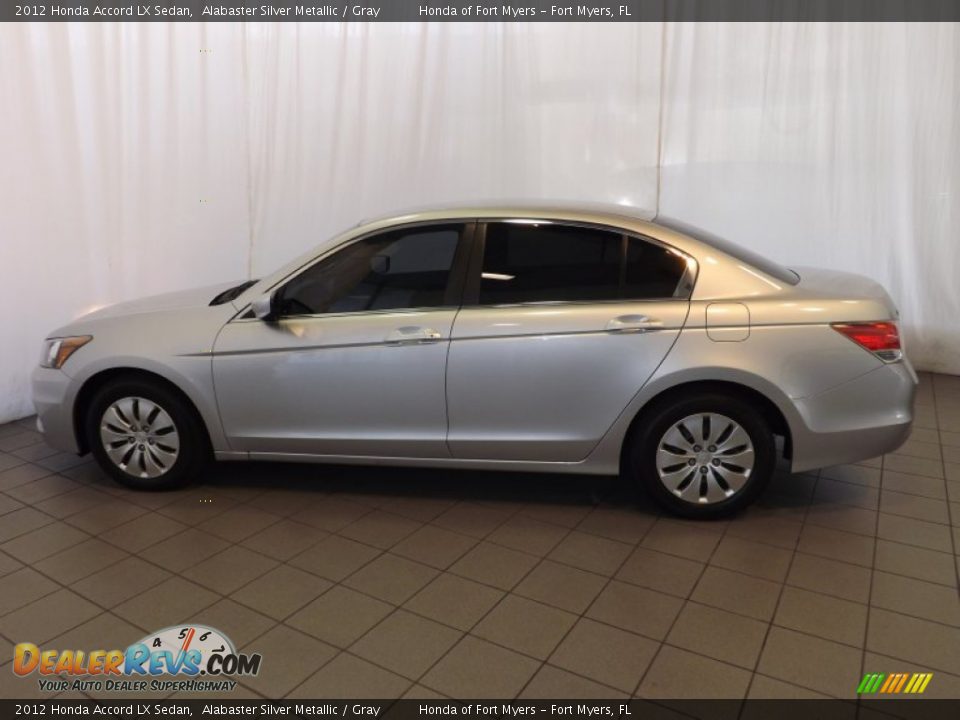 2012 Honda Accord LX Sedan Alabaster Silver Metallic / Gray Photo #11