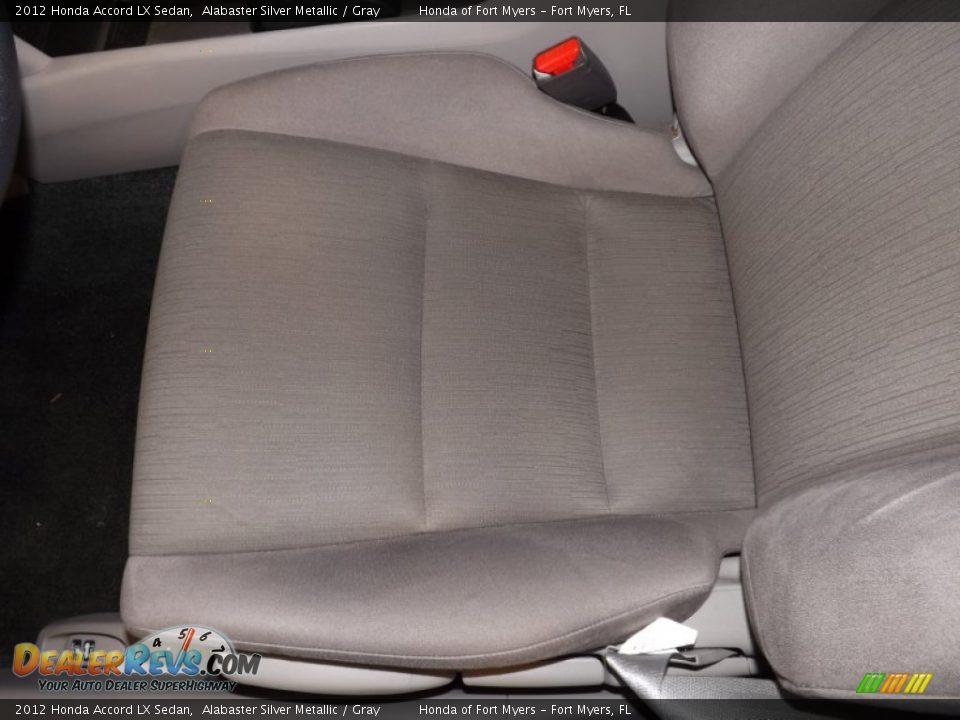 2012 Honda Accord LX Sedan Alabaster Silver Metallic / Gray Photo #14