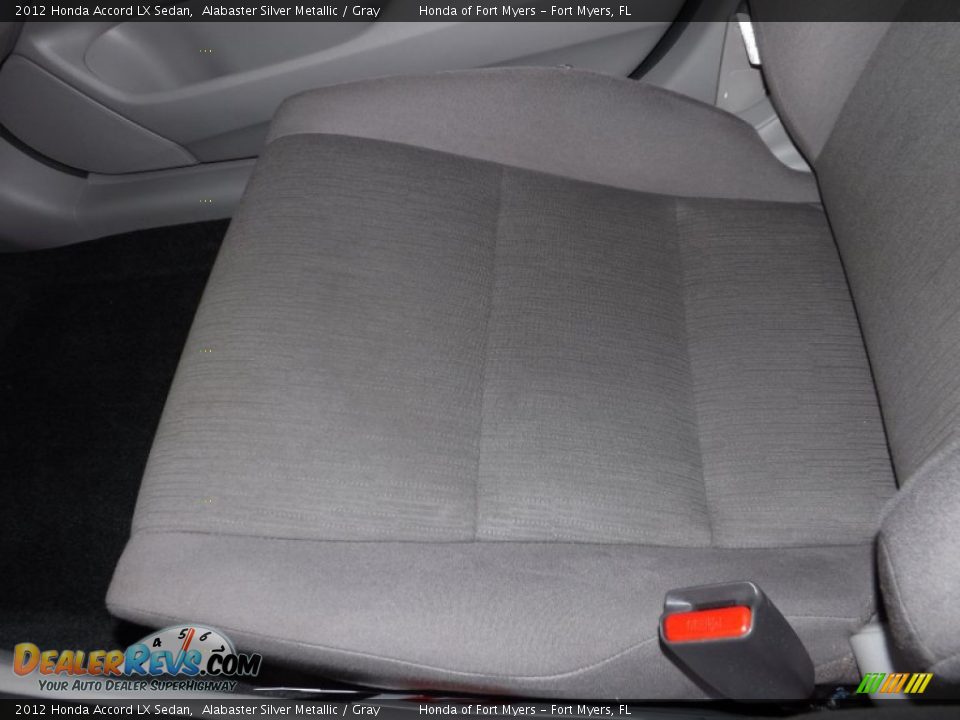 2012 Honda Accord LX Sedan Alabaster Silver Metallic / Gray Photo #16