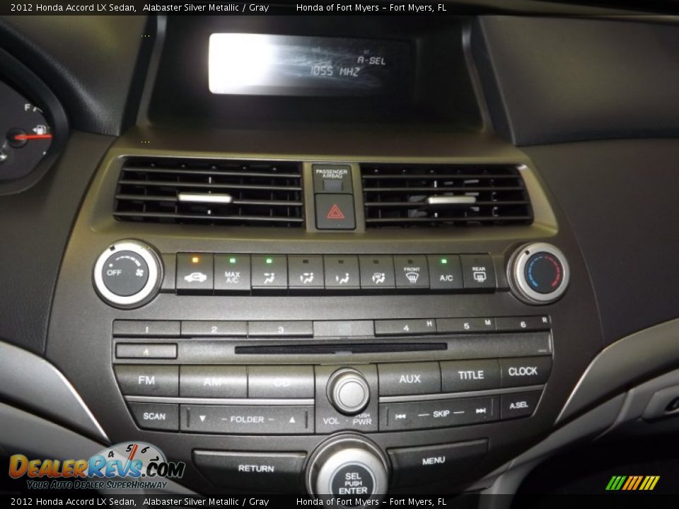 2012 Honda Accord LX Sedan Alabaster Silver Metallic / Gray Photo #17