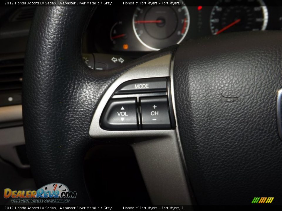 2012 Honda Accord LX Sedan Alabaster Silver Metallic / Gray Photo #20