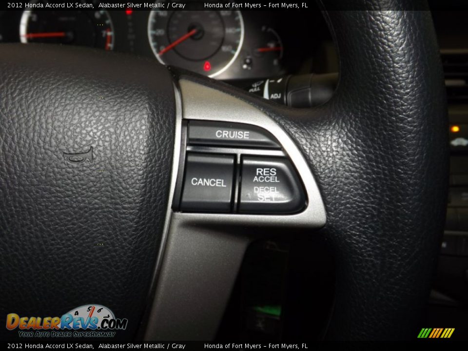 2012 Honda Accord LX Sedan Alabaster Silver Metallic / Gray Photo #21