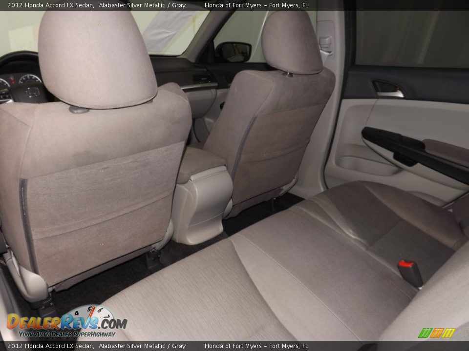 2012 Honda Accord LX Sedan Alabaster Silver Metallic / Gray Photo #23