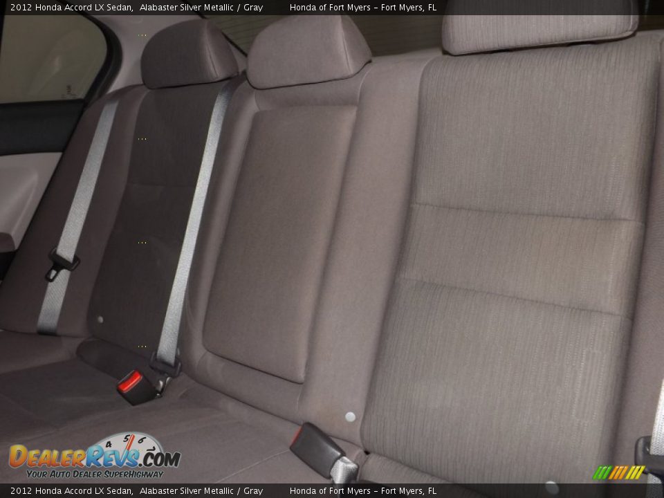 2012 Honda Accord LX Sedan Alabaster Silver Metallic / Gray Photo #24