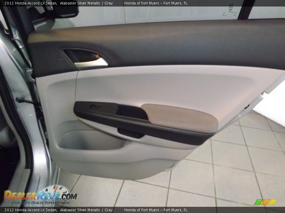 2012 Honda Accord LX Sedan Alabaster Silver Metallic / Gray Photo #26