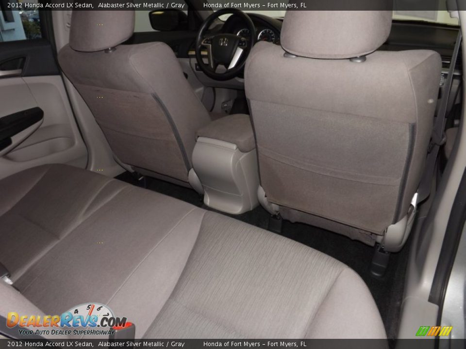 2012 Honda Accord LX Sedan Alabaster Silver Metallic / Gray Photo #27