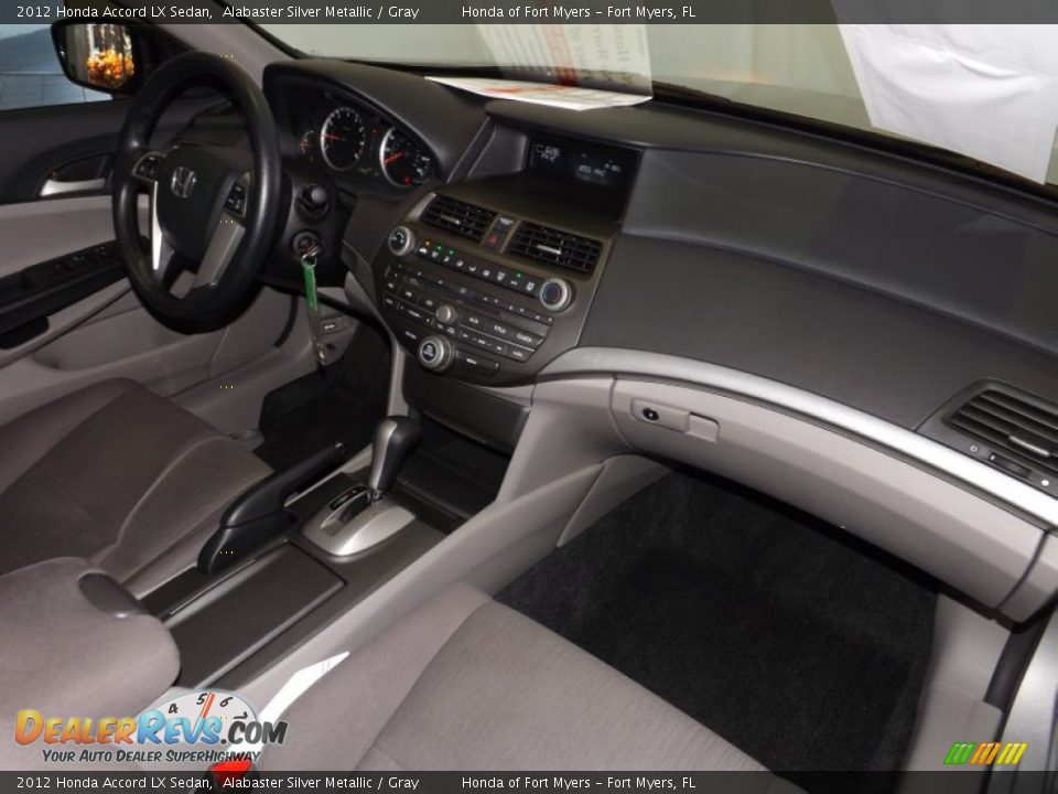 2012 Honda Accord LX Sedan Alabaster Silver Metallic / Gray Photo #30