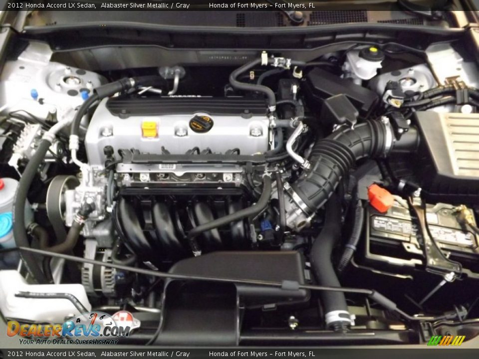 2012 Honda Accord LX Sedan Alabaster Silver Metallic / Gray Photo #31