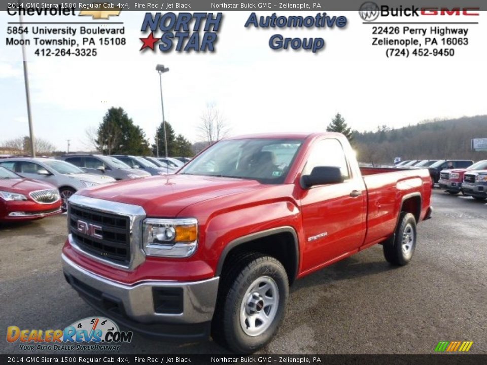 2014 GMC Sierra 1500 Regular Cab 4x4 Fire Red / Jet Black Photo #1