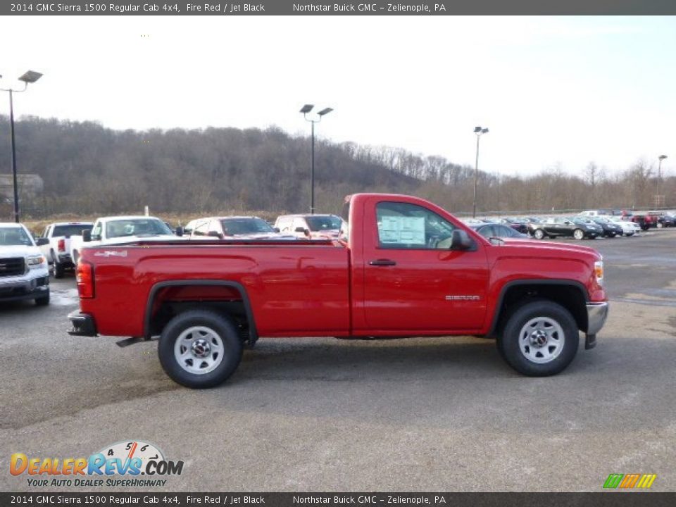 2014 GMC Sierra 1500 Regular Cab 4x4 Fire Red / Jet Black Photo #4