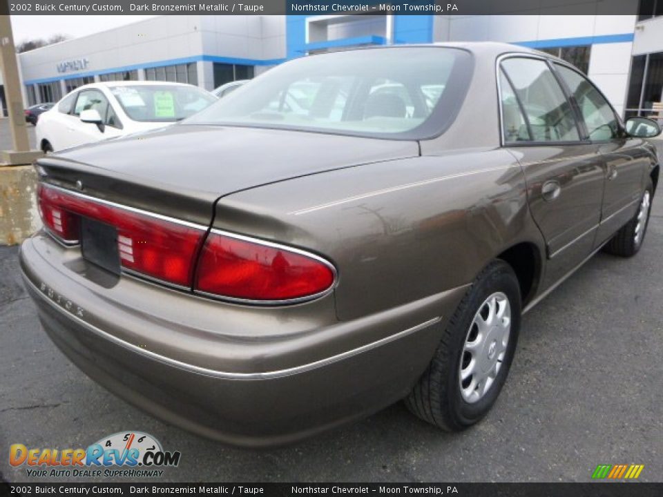 2002 Buick Century Custom Dark Bronzemist Metallic / Taupe Photo #4
