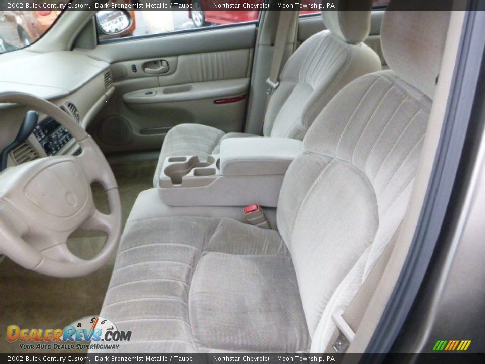 2002 Buick Century Custom Dark Bronzemist Metallic / Taupe Photo #8