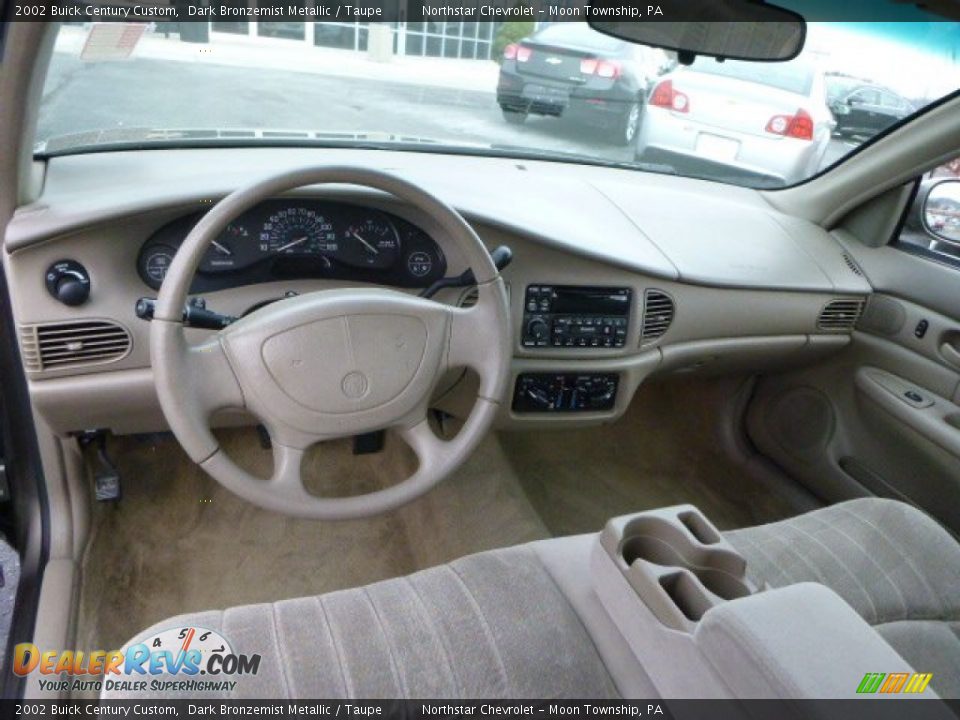 2002 Buick Century Custom Dark Bronzemist Metallic / Taupe Photo #10