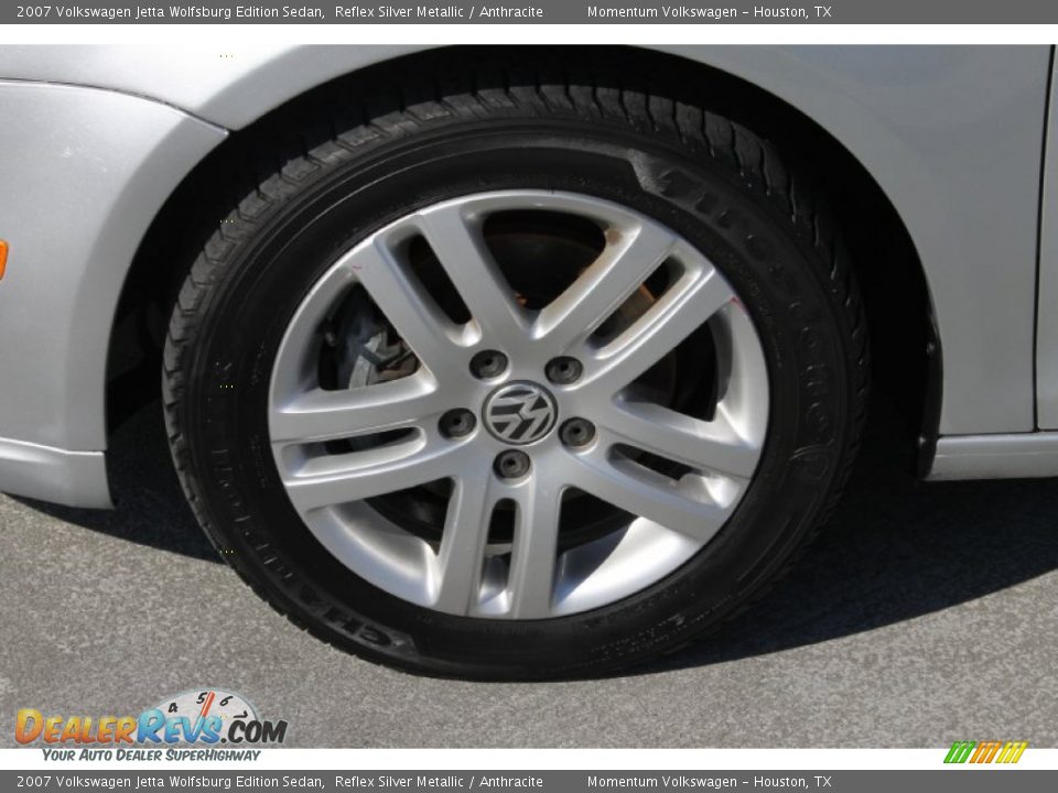 2007 Volkswagen Jetta Wolfsburg Edition Sedan Reflex Silver Metallic / Anthracite Photo #4