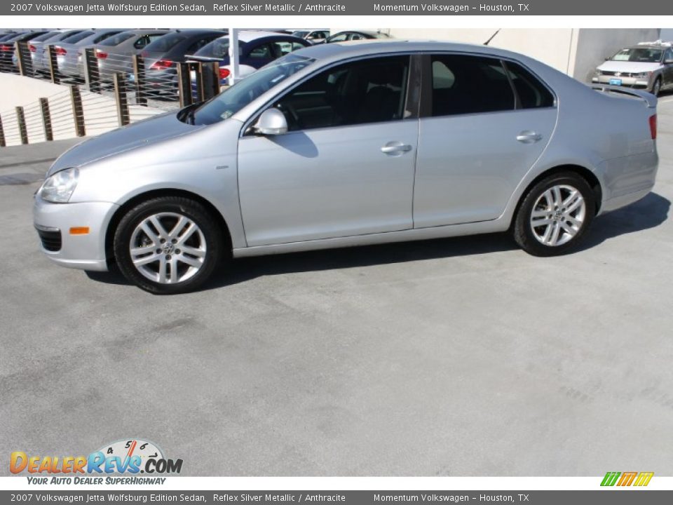 2007 Volkswagen Jetta Wolfsburg Edition Sedan Reflex Silver Metallic / Anthracite Photo #5