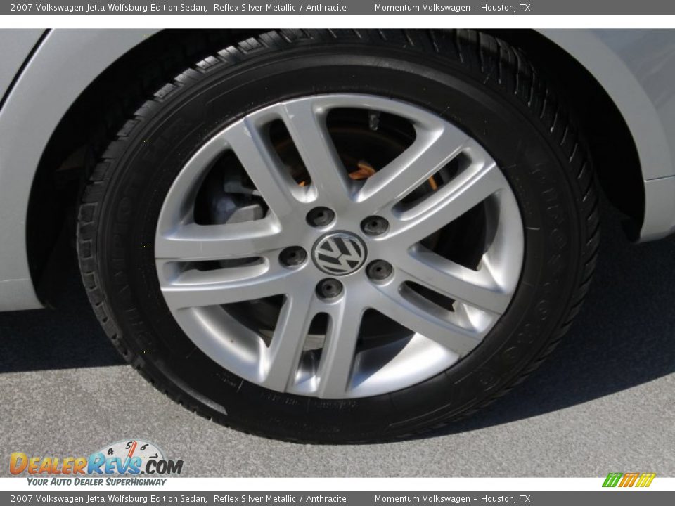 2007 Volkswagen Jetta Wolfsburg Edition Sedan Reflex Silver Metallic / Anthracite Photo #6