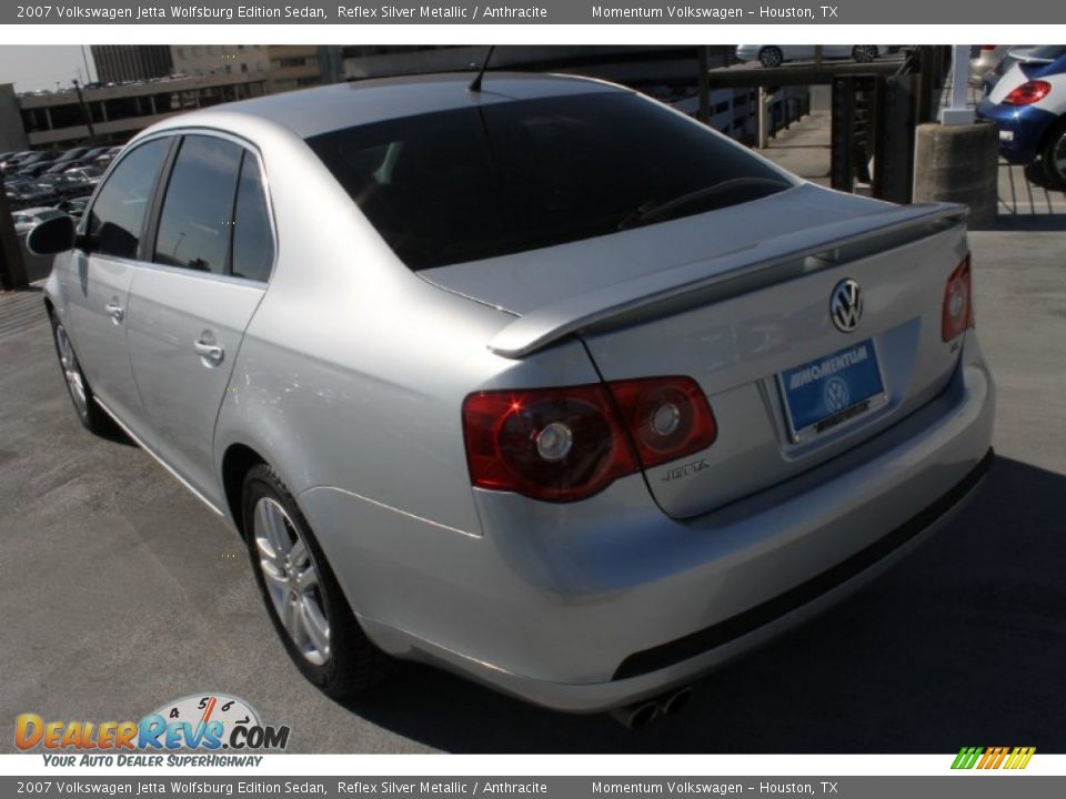 2007 Volkswagen Jetta Wolfsburg Edition Sedan Reflex Silver Metallic / Anthracite Photo #7