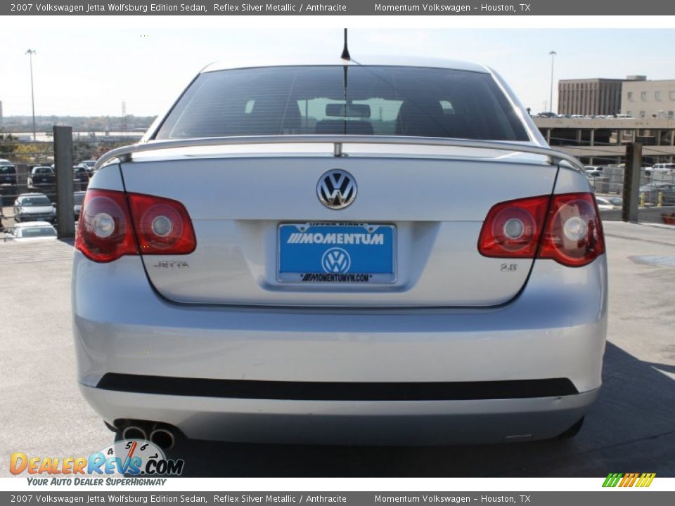 2007 Volkswagen Jetta Wolfsburg Edition Sedan Reflex Silver Metallic / Anthracite Photo #8