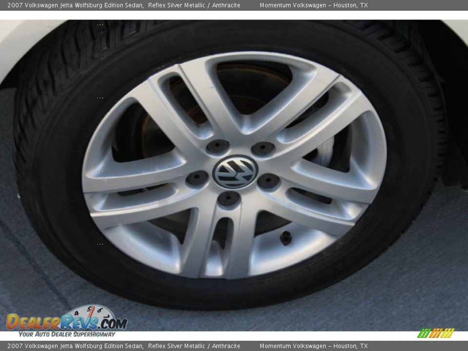 2007 Volkswagen Jetta Wolfsburg Edition Sedan Reflex Silver Metallic / Anthracite Photo #10