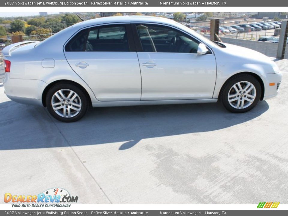 2007 Volkswagen Jetta Wolfsburg Edition Sedan Reflex Silver Metallic / Anthracite Photo #11