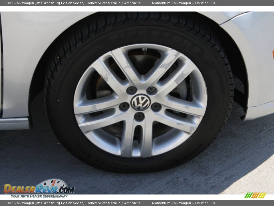 2007 Volkswagen Jetta Wolfsburg Edition Sedan Reflex Silver Metallic / Anthracite Photo #12