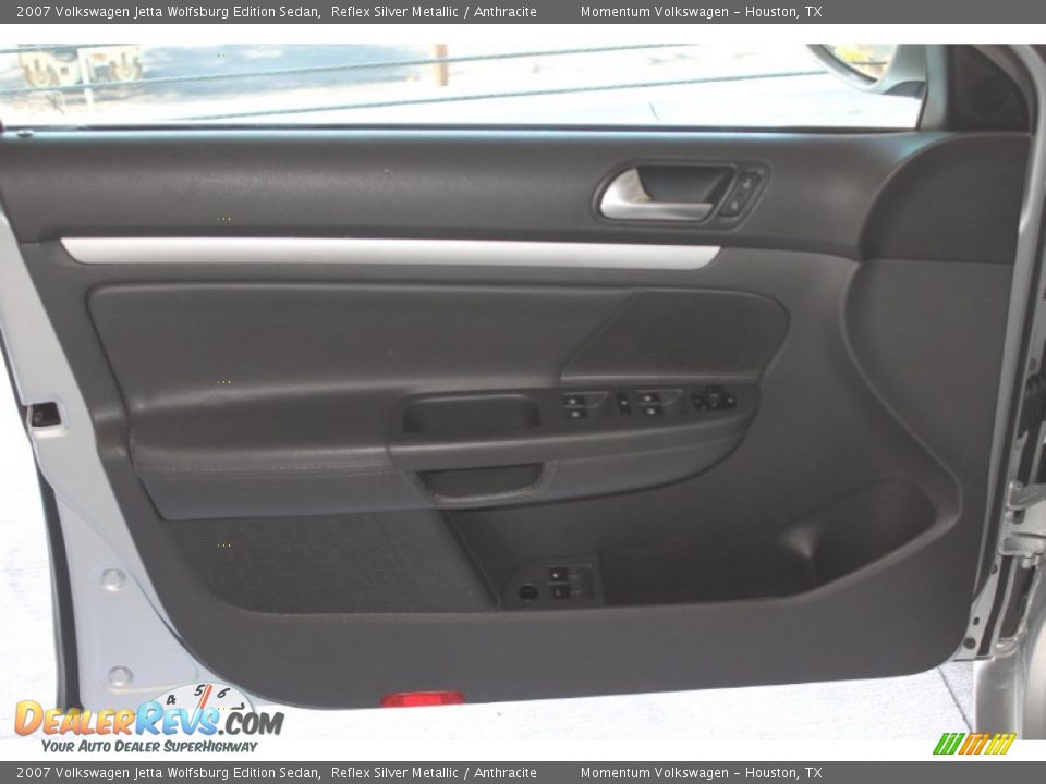 2007 Volkswagen Jetta Wolfsburg Edition Sedan Reflex Silver Metallic / Anthracite Photo #13