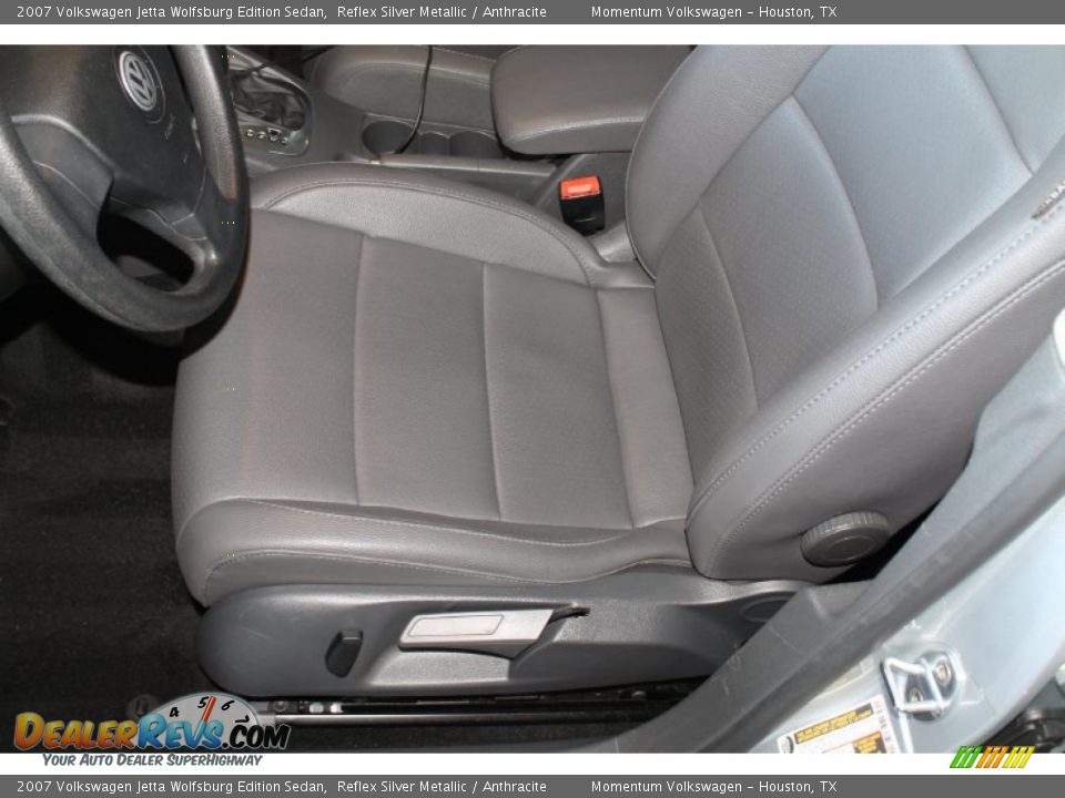2007 Volkswagen Jetta Wolfsburg Edition Sedan Reflex Silver Metallic / Anthracite Photo #14