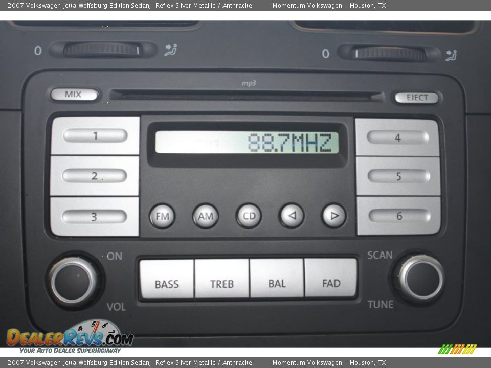 2007 Volkswagen Jetta Wolfsburg Edition Sedan Reflex Silver Metallic / Anthracite Photo #18