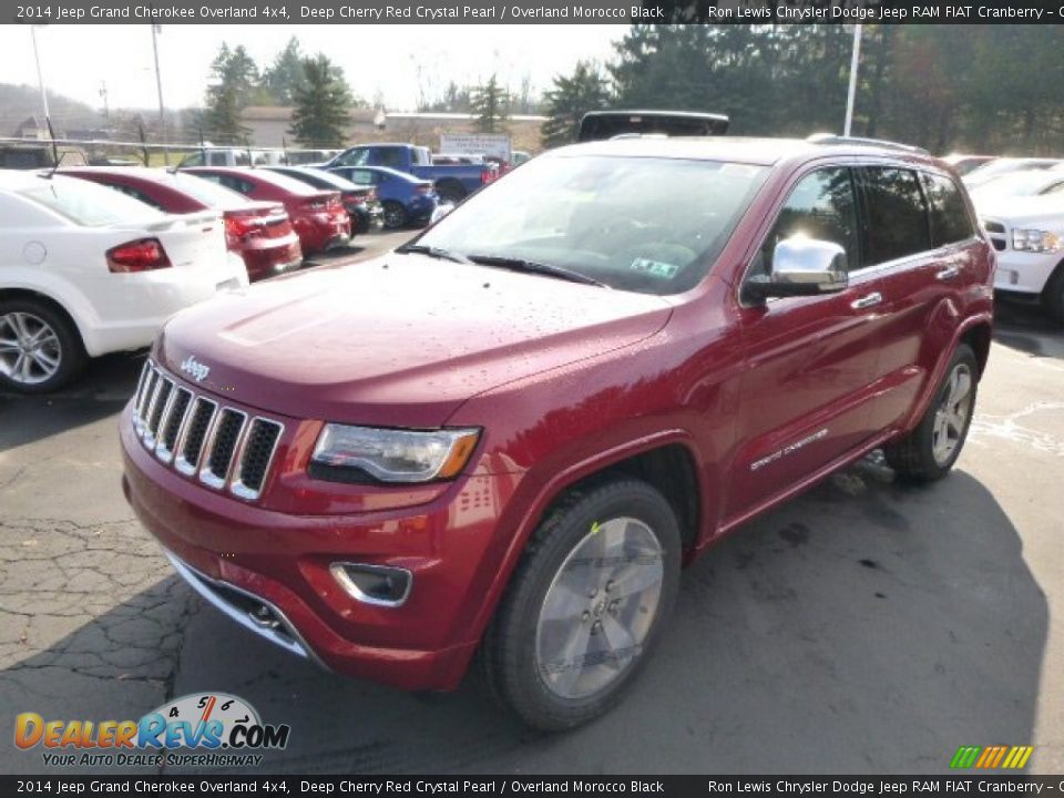 2014 Jeep Grand Cherokee Overland 4x4 Deep Cherry Red Crystal Pearl / Overland Morocco Black Photo #2