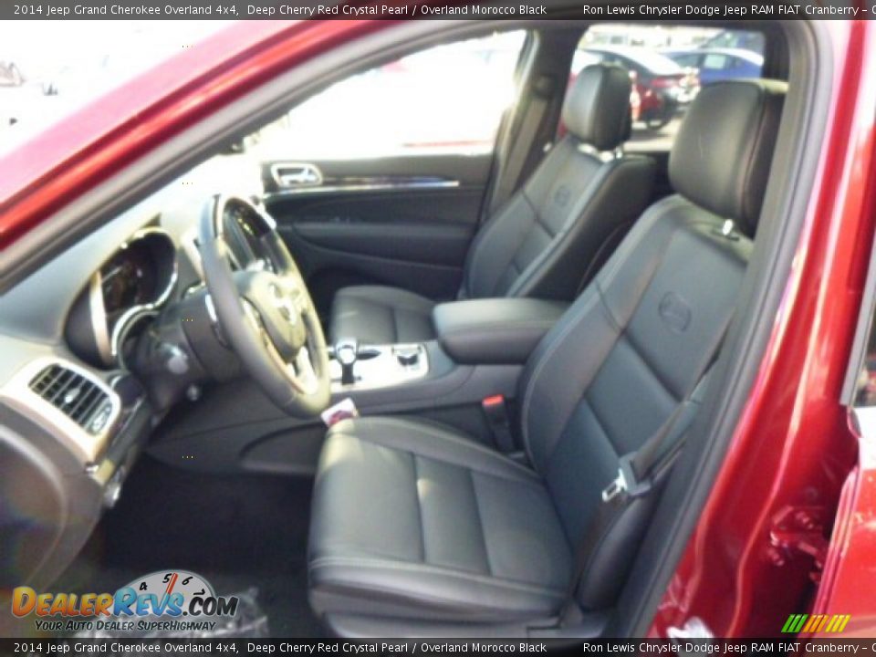 2014 Jeep Grand Cherokee Overland 4x4 Deep Cherry Red Crystal Pearl / Overland Morocco Black Photo #10