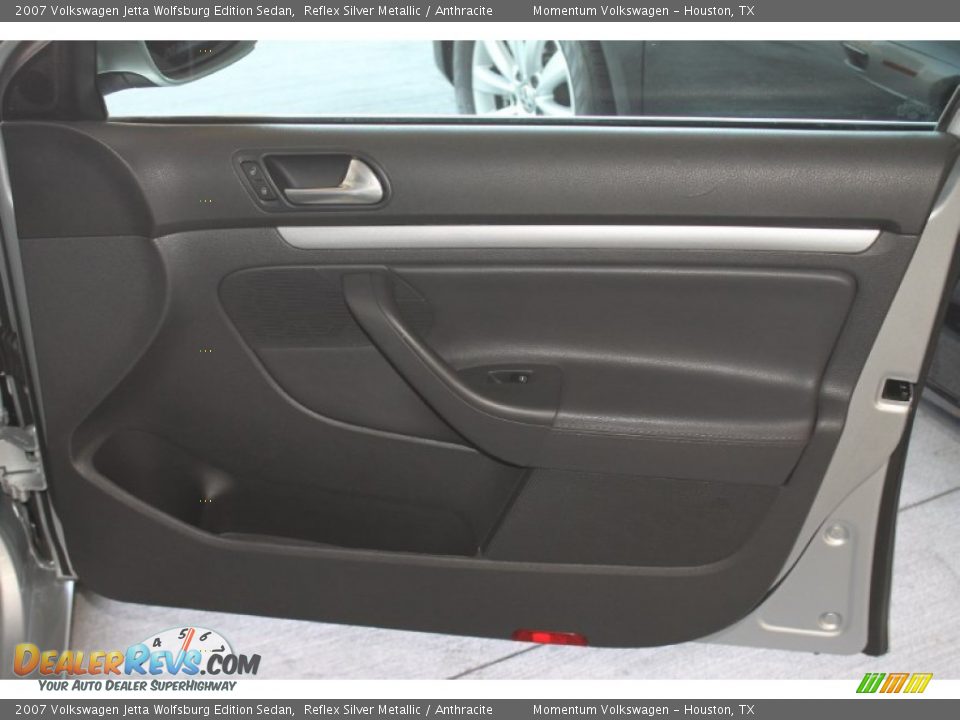 2007 Volkswagen Jetta Wolfsburg Edition Sedan Reflex Silver Metallic / Anthracite Photo #29