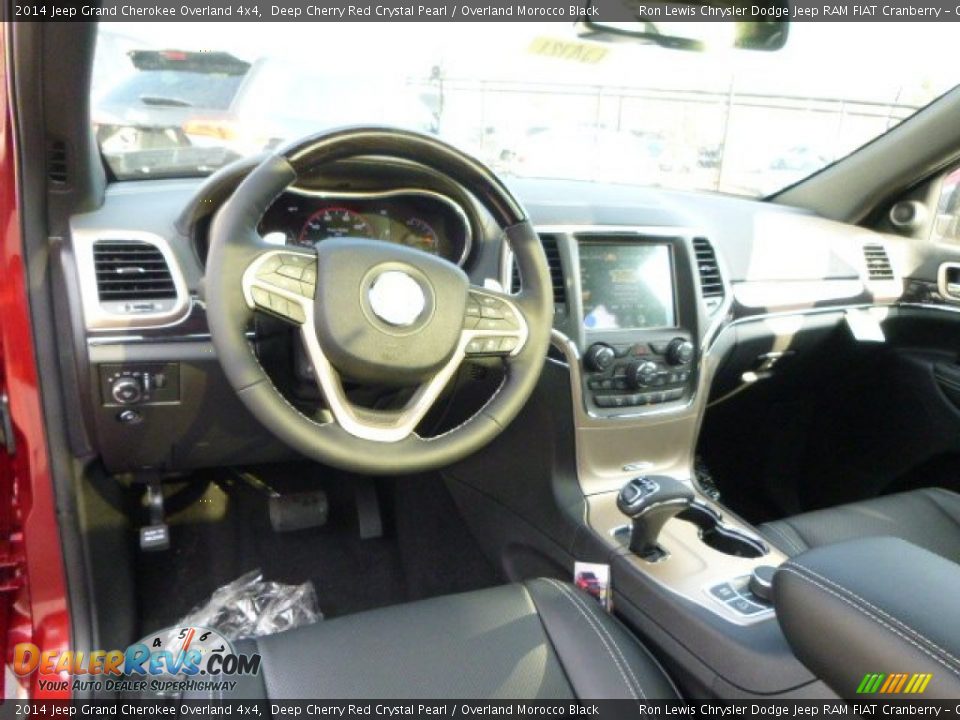 2014 Jeep Grand Cherokee Overland 4x4 Deep Cherry Red Crystal Pearl / Overland Morocco Black Photo #12