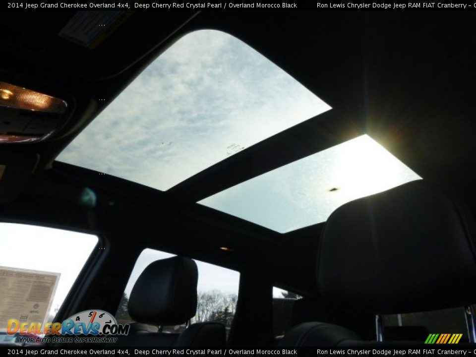 2014 Jeep Grand Cherokee Overland 4x4 Deep Cherry Red Crystal Pearl / Overland Morocco Black Photo #14