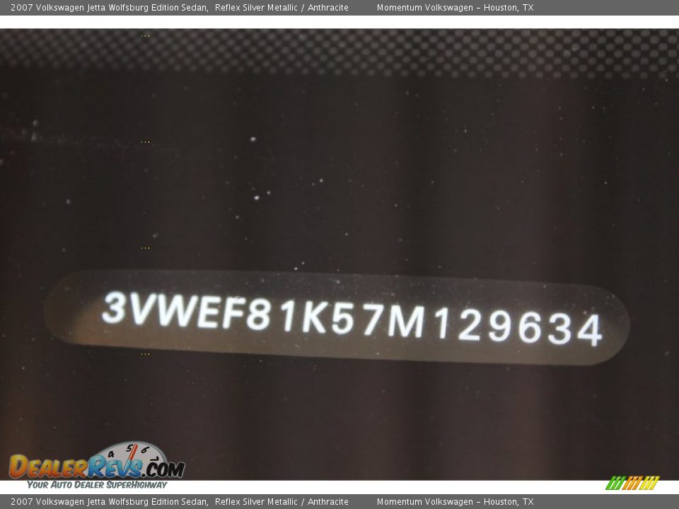 2007 Volkswagen Jetta Wolfsburg Edition Sedan Reflex Silver Metallic / Anthracite Photo #33