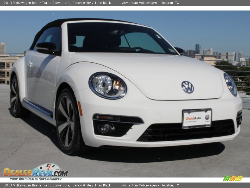 2013 Volkswagen Beetle Turbo Convertible Candy White / Titan Black Photo #3