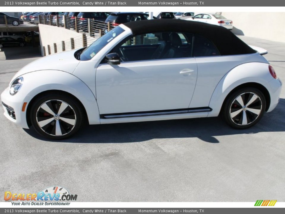 2013 Volkswagen Beetle Turbo Convertible Candy White / Titan Black Photo #7