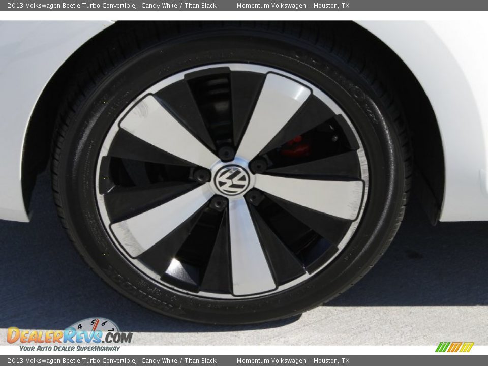 2013 Volkswagen Beetle Turbo Convertible Candy White / Titan Black Photo #12