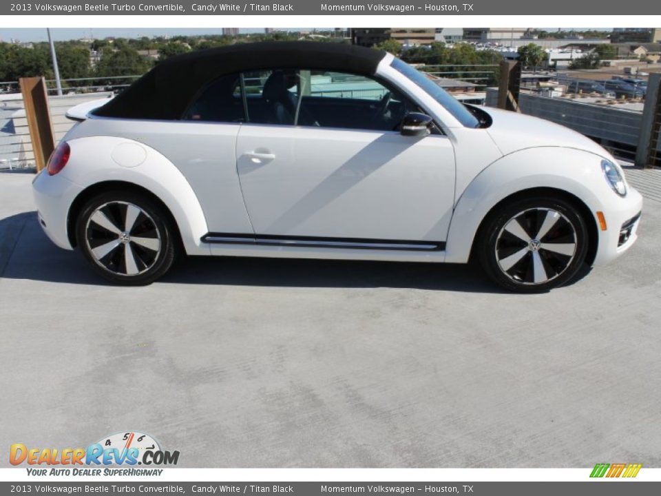 2013 Volkswagen Beetle Turbo Convertible Candy White / Titan Black Photo #13
