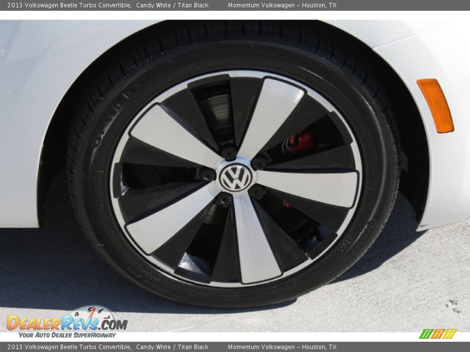 2013 Volkswagen Beetle Turbo Convertible Candy White / Titan Black Photo #14