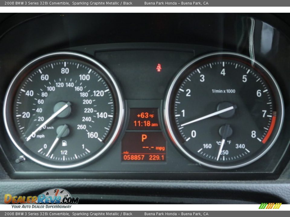 2008 BMW 3 Series 328i Convertible Sparkling Graphite Metallic / Black Photo #2