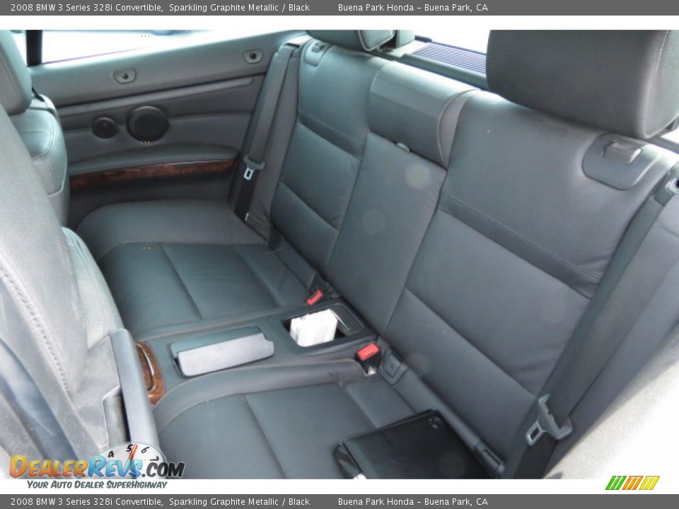 2008 BMW 3 Series 328i Convertible Sparkling Graphite Metallic / Black Photo #5