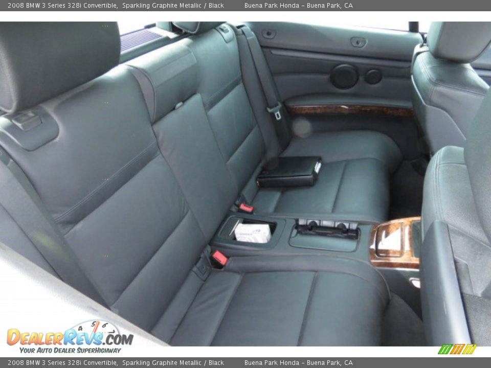 2008 BMW 3 Series 328i Convertible Sparkling Graphite Metallic / Black Photo #7