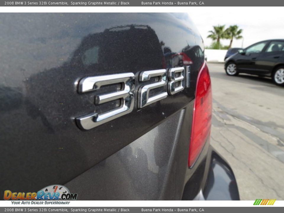 2008 BMW 3 Series 328i Convertible Sparkling Graphite Metallic / Black Photo #8