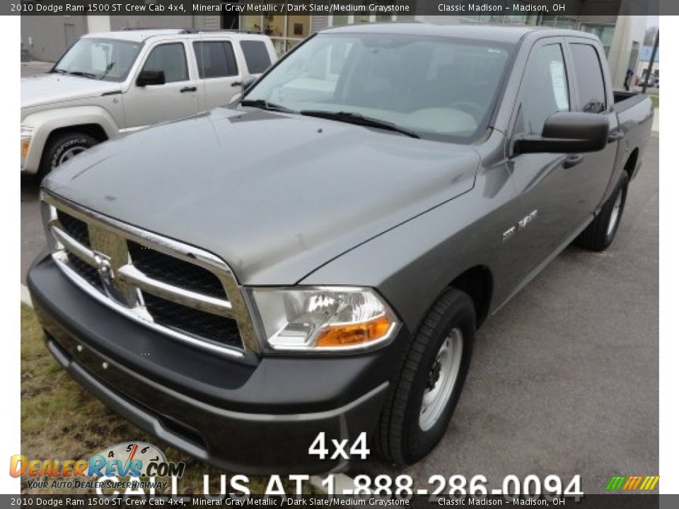 2010 Dodge Ram 1500 ST Crew Cab 4x4 Mineral Gray Metallic / Dark Slate/Medium Graystone Photo #1