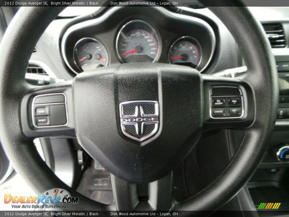 2012 Dodge Avenger SE Bright Silver Metallic / Black Photo #14