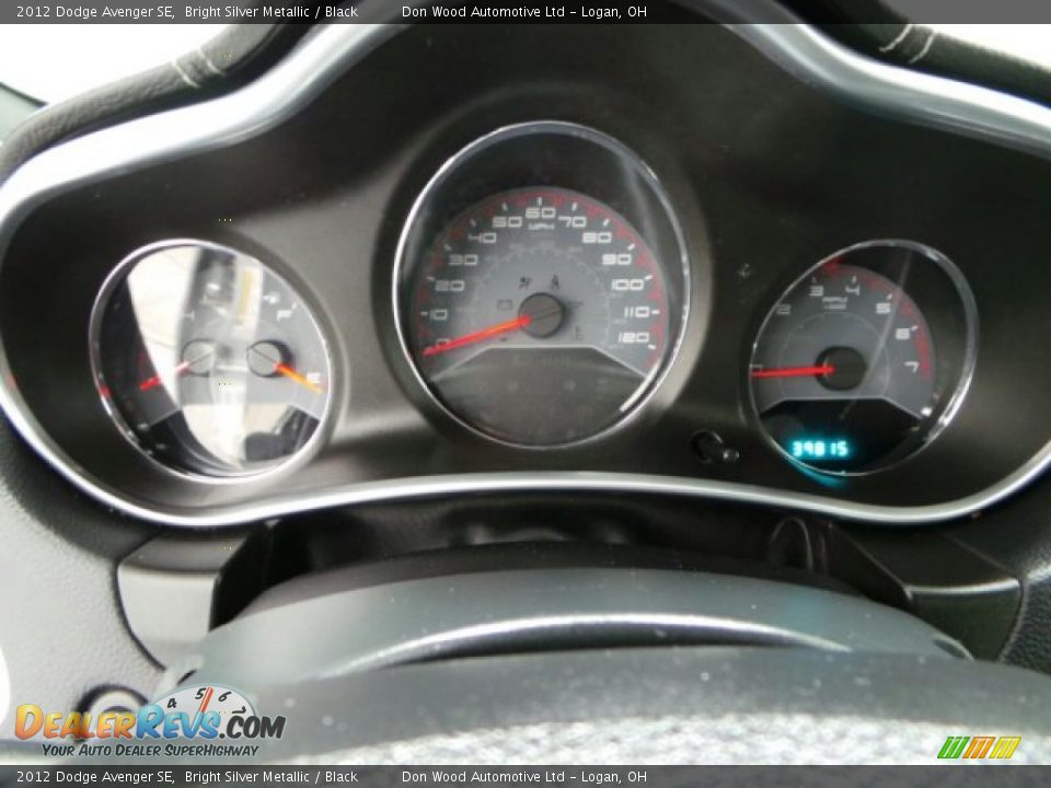 2012 Dodge Avenger SE Bright Silver Metallic / Black Photo #19