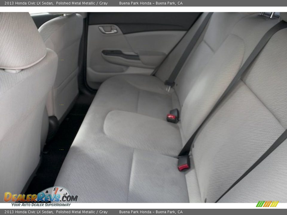2013 Honda Civic LX Sedan Polished Metal Metallic / Gray Photo #4